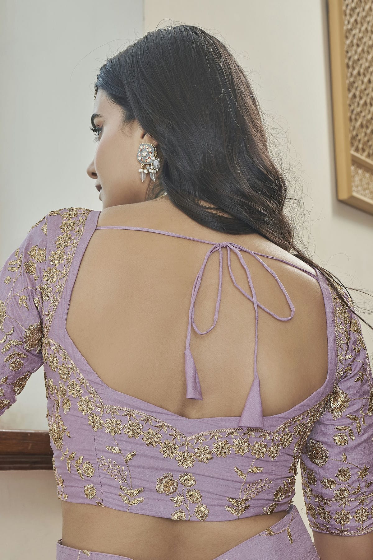 Art Silk Designer Lehenga Choli In Light Purple Colour