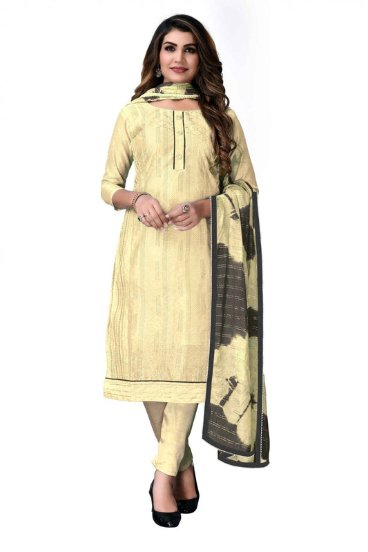 Yellow Colour Modal Chanderi Printed Pant Style Suit